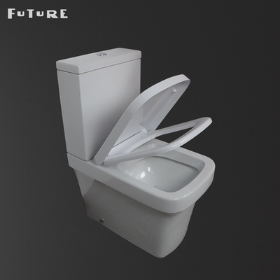 610 * 357 * 400MM Hình vuông Đóng nhà vệ sinh ghép đôi P Trap Water Closet Thân thiện với môi trường