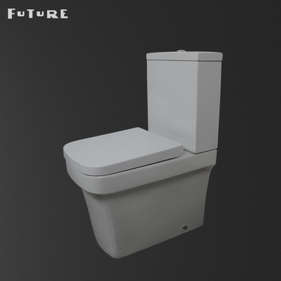 610 * 357 * 400MM Hình vuông Đóng nhà vệ sinh ghép đôi P Trap Water Closet Thân thiện với môi trường