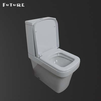 610 * 357 * 400MM Hình vuông Đóng nhà vệ sinh ghép đôi P Trap Water Closet Thân thiện với môi trường