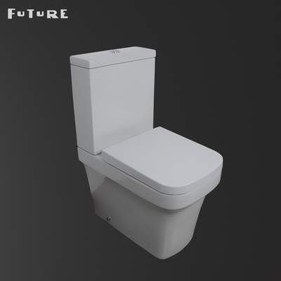 610 * 357 * 400MM Hình vuông Đóng nhà vệ sinh ghép đôi P Trap Water Closet Thân thiện với môi trường