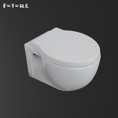 Tường tráng men trơn Tường Hung Toilet Wc Tròn Tròn Bồn cầu Nổi Kháng khuẩn