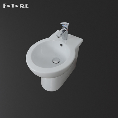 Chậu rửa bằng sứ đứng miễn phí Chậu vệ sinh tiêu chuẩn lý tưởng Chậu rửa sâu 520mm Chống mài mòn sâu