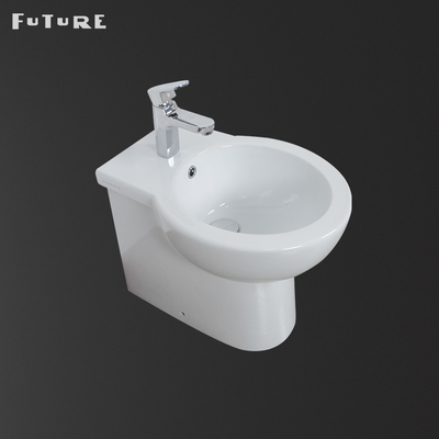 Chậu rửa bằng sứ đứng miễn phí Chậu vệ sinh tiêu chuẩn lý tưởng Chậu rửa sâu 520mm Chống mài mòn sâu