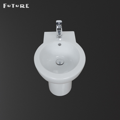 Chậu rửa bằng sứ đứng miễn phí Chậu vệ sinh tiêu chuẩn lý tưởng Chậu rửa sâu 520mm Chống mài mòn sâu