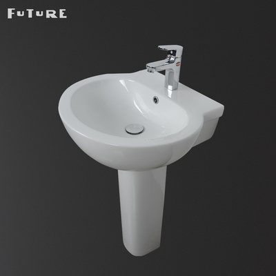Chậu rửa tay chống ăn mòn 500mm và bệ rửa tay cho thị trường Vương quốc Anh