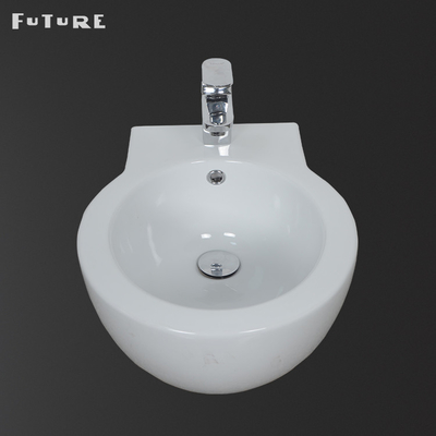 Lắp đặt dễ dàng Chậu rửa vệ sinh đứng sàn màu trắng trong phòng vệ sinh W380mm