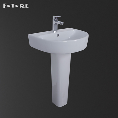 Một lỗ Phòng tắm Sqaure Chậu rửa mặt cao 840mm, Rộng 560mm