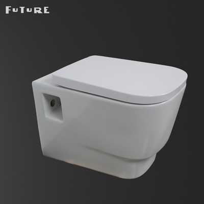 Nhà vệ sinh treo tường nhà ở rộng 350mm nhỏ gọn Khách sạn WC Gravity Flushing