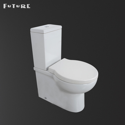 Gravity Flushing Close Coupled Cloakroom Toilet Square Wc 610 * 357 * 400MM