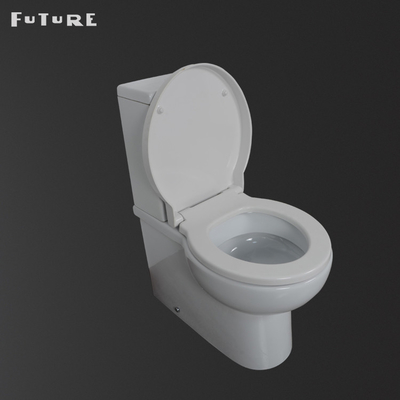 Gravity Flushing Close Coupled Cloakroom Toilet Square Wc 610 * 357 * 400MM