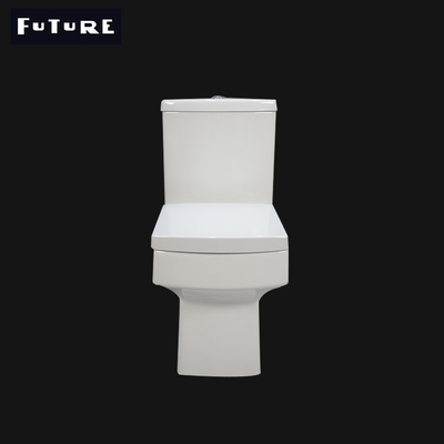 Độ ồn thấp Nhà vệ sinh chiếu ngắn hình vuông 460mm WC xả kép