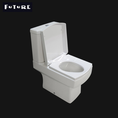 Độ ồn thấp Nhà vệ sinh chiếu ngắn hình vuông 460mm WC xả kép