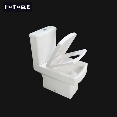 Độ ồn thấp Nhà vệ sinh chiếu ngắn hình vuông 460mm WC xả kép