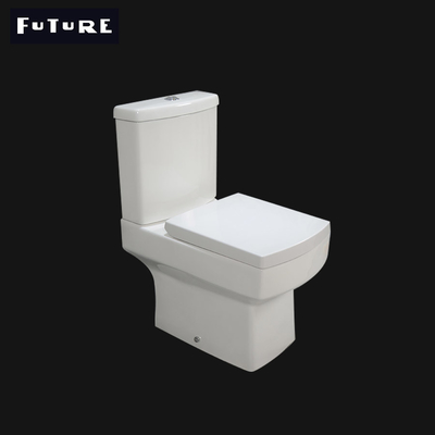Độ ồn thấp Nhà vệ sinh chiếu ngắn hình vuông 460mm WC xả kép