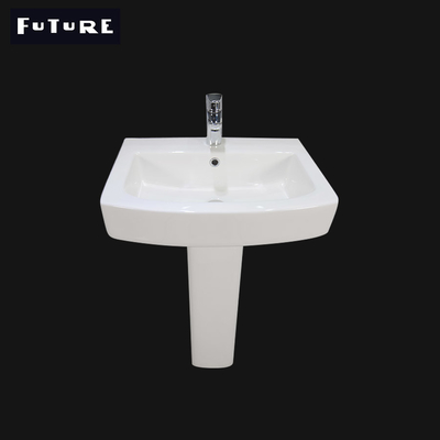Bề mặt rắn Bệ vuông nhỏ Chậu rửa một vòi 450mm Bệ bước