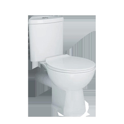Nút xả CE Hiện đại Close Coupled Toilet Vận hành tự động kéo dài