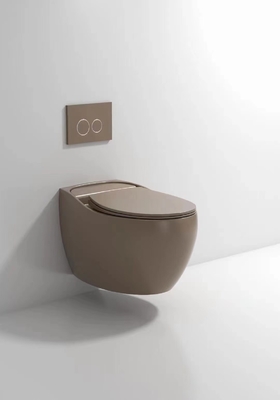 Smooth Glazed Wall Hung Toilet Trọng lực Flushing Tự động khử mùi