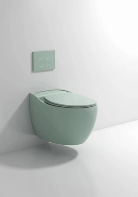 Smooth Glazed Wall Hung Toilet Trọng lực Flushing Tự động khử mùi