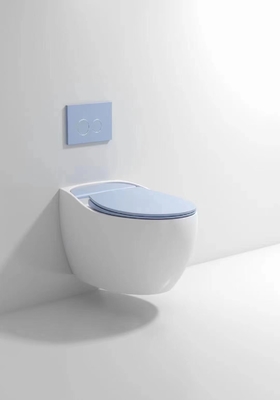Smooth Glazed Wall Hung Toilet Trọng lực Flushing Tự động khử mùi