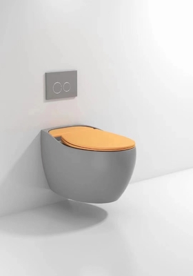 Smooth Glazed Wall Hung Toilet Trọng lực Flushing Tự động khử mùi