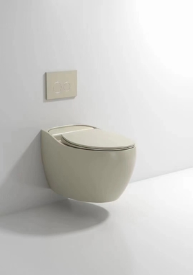 Smooth Glazed Wall Hung Toilet Trọng lực Flushing Tự động khử mùi
