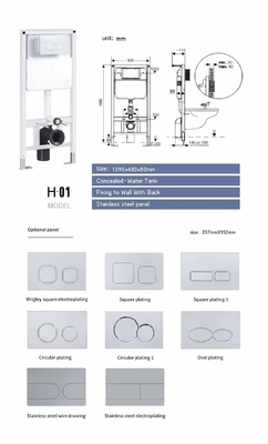 Smooth Glazed Wall Hung Toilet Trọng lực Flushing Tự động khử mùi