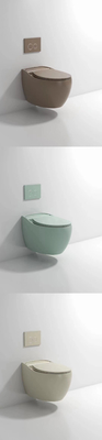 Smooth Glazed Wall Hung Toilet Trọng lực Flushing Tự động khử mùi