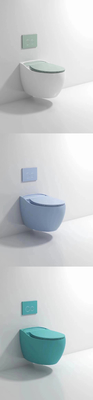 Smooth Glazed Wall Hung Toilet Trọng lực Flushing Tự động khử mùi