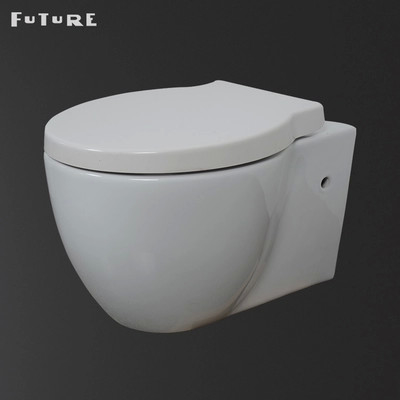 Nhà vệ sinh treo tường rộng 380mm Bồn cầu nổi với P Trap thân thiện với môi trường