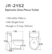 20-30kg Tủ nước một mảnh tráng men trơn với phụ kiện xả được WARS phê duyệt