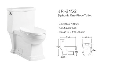 20-30kg Tủ nước một mảnh tráng men trơn với phụ kiện xả được WARS phê duyệt