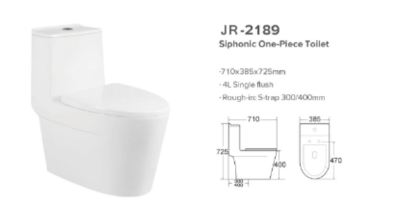 Tiết kiệm nước Siphonic Nhà vệ sinh một mảnh Tủ nước bằng gốm Xả trọng lực