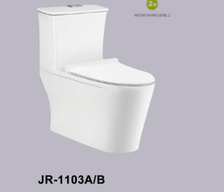 Tự làm sạch Siphonic Một mảnh Tủ đựng nước bằng gốm Bát dài