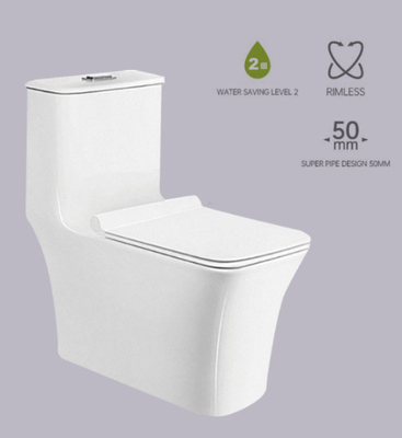 Bồn cầu một mảnh Philippine Siphonic một mảnh chống trầy xước Thiết kế siêu ống 50mm