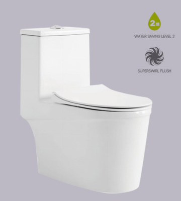 Quá mức dòng xoáy xoáy Siphonic với S Trap Superswirl Flush được chứng nhận CE
