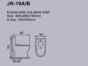 Tự động khử mùi Tủ đựng nước một mảnh Siphon có thể sử dụng được